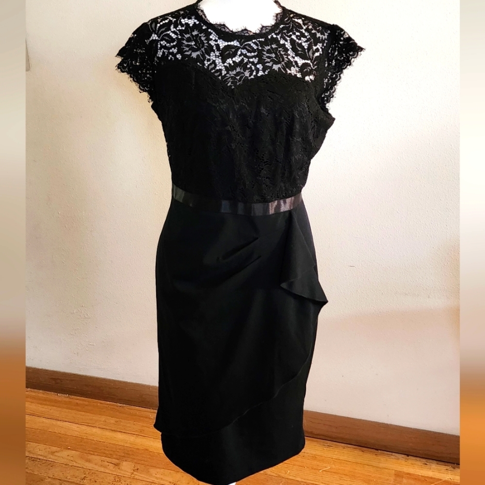 AOX Black Cocktail Dress - Size Large - NWT